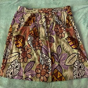 large vintage print skirt